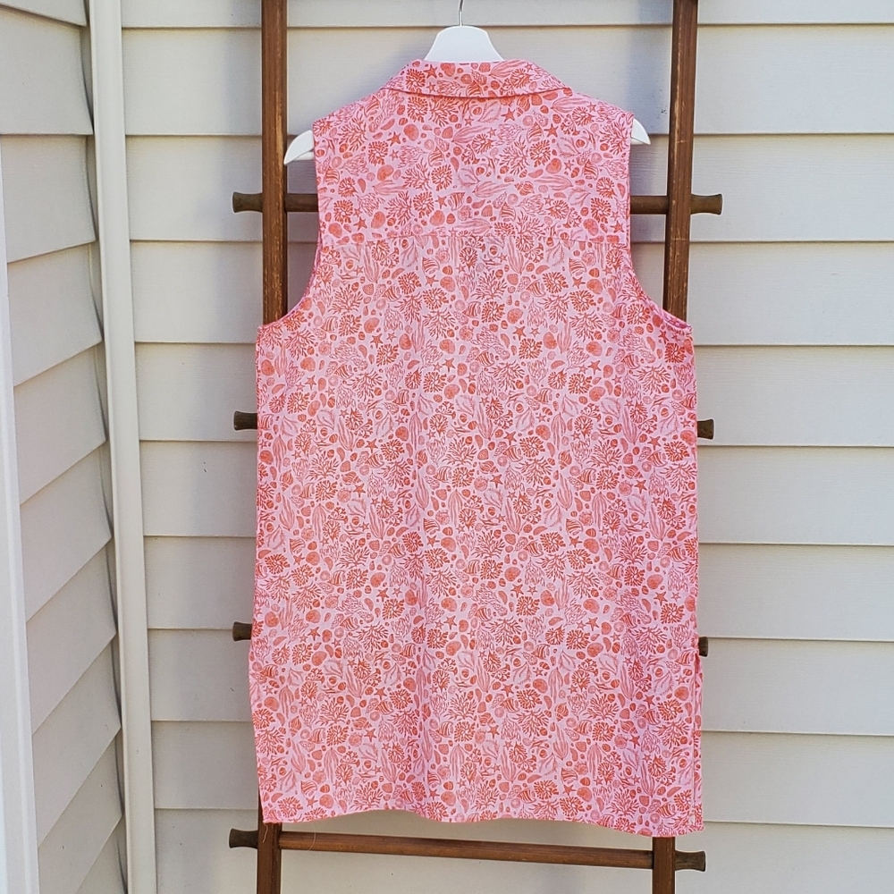 Sigrid Olsen Linen Beach Coverup Size L - Picture 3 of 6